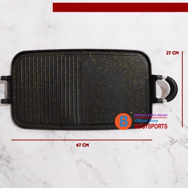 ♩ MULTI GRILL PAN (Gratis Ongkir,) ALAT PEMANGGANG / PANCI PANGGANG ANTI LENGKET SET Panggangan komp