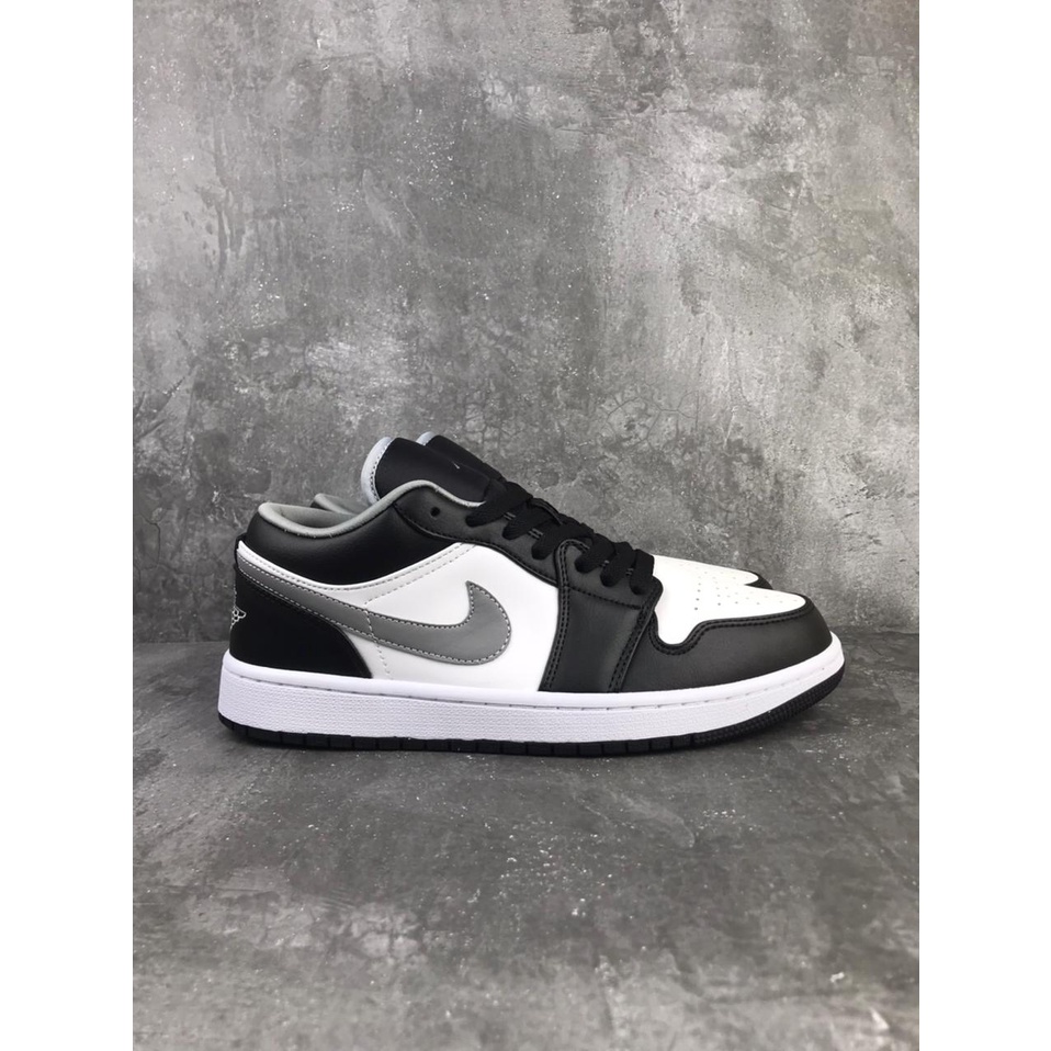 Jordan 1 Low Black White Grey  553558-040, 100% Real Pic.