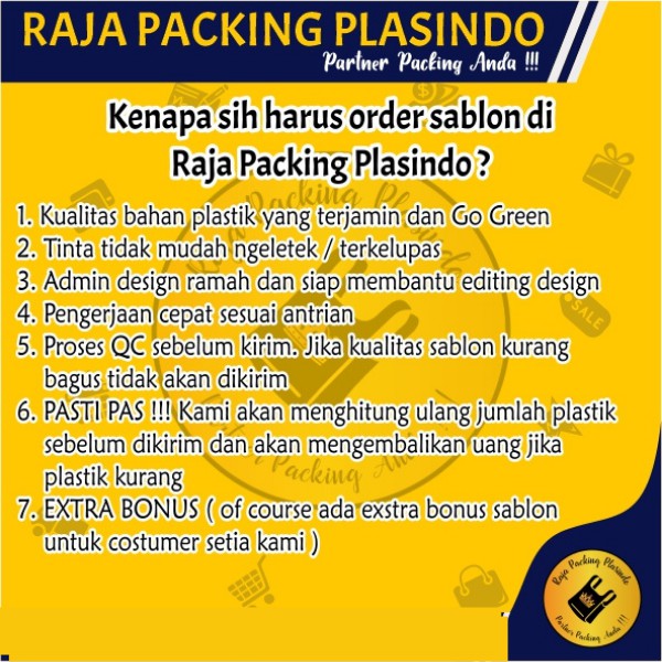 Sablon Plastik Klip Pond Uk 20x30+6 Tebal 0.5 Free Custom Desain / plastik ziplock / plastik Cetik