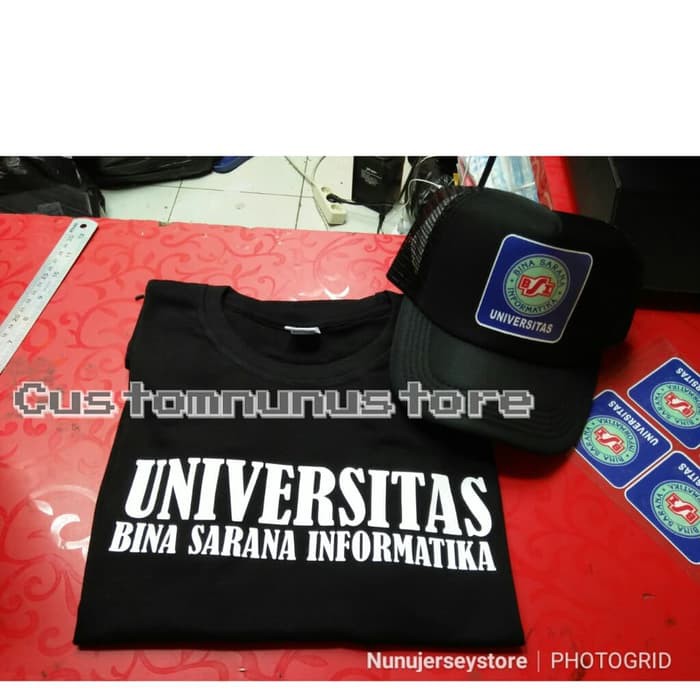 NJSTO461 KAOS BAJU +TOPI BSI OSPEK ORMIK SEMOT TERBARU FAKULTAS KAMPUS TERBAIK