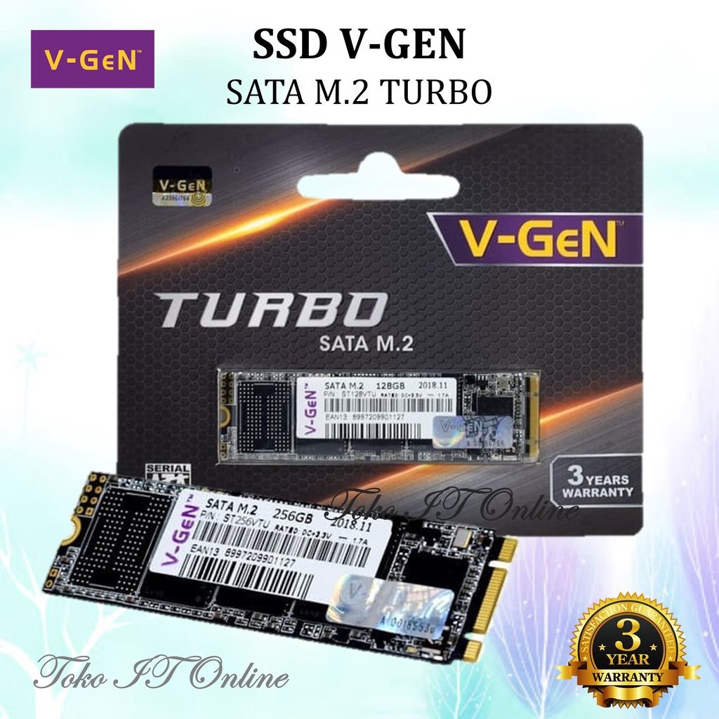 V-GEN SSD SATA M.2 TURBO 128GB 256GB 512GB