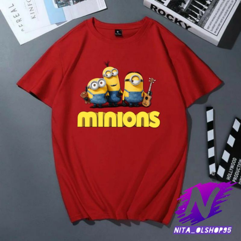 kaos Minions baju kaos anak dan dewasa karakter minions