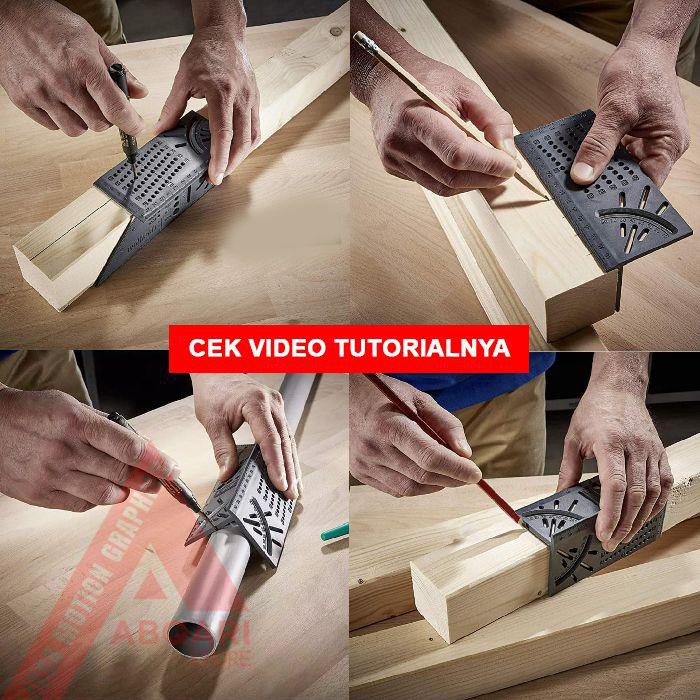 

3D Miter Angle Ruler / Penggaris Segitiga / Siku Tukang / Speed Square