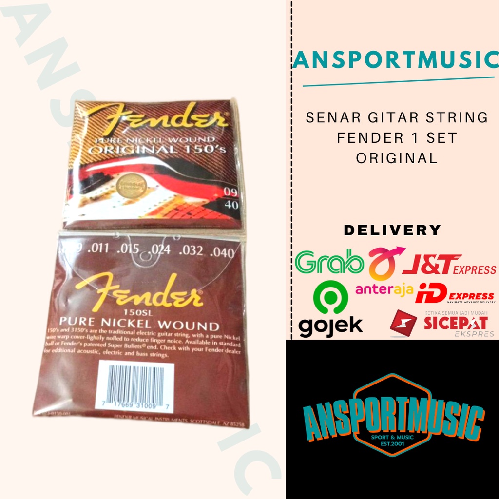 Senar Gitar Fender String Akustik Original 100%
