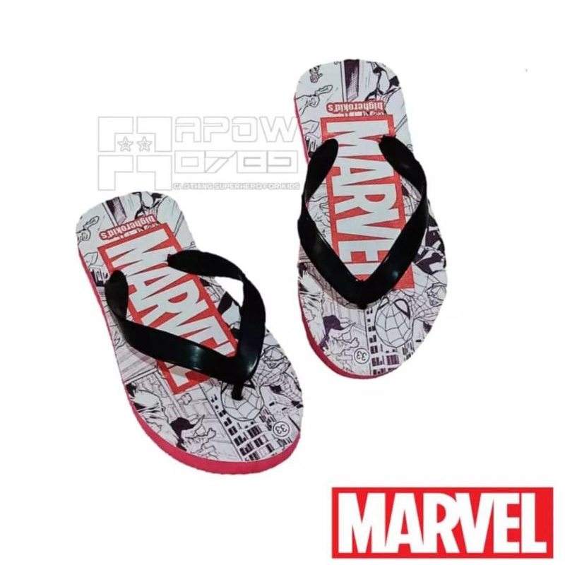 Sandal anak | sandal jepit spon marvel Usia 2-10th