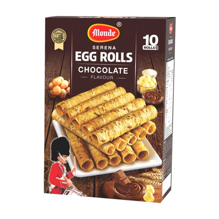 

Wafer-Biskuit- Monde Egg Roll Chocolate 70Gr -Biskuit-Wafer.