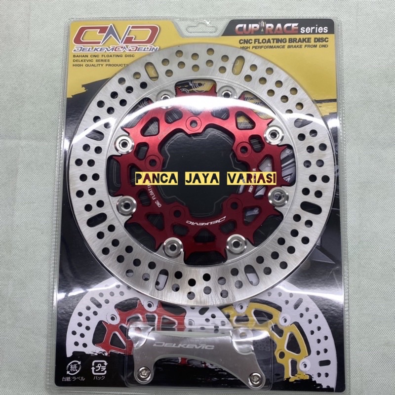 Piringan Cakram Delkevic 260mm Beat/Fi/Scoopy/Vario 125/Vario 150/Vario 160/Vario 150 New 2018-2022/Beat Street/Genio/Beat Karbu/Scoopy New/Beat Deluxe/Beat New 2020-2022/Beat Pop/Genio/Mio/Xeon/Mio Soul/Jupiter Mx Bahan Cnc Floating