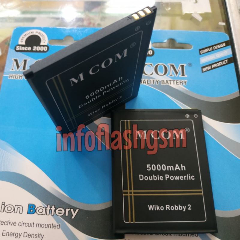 Baterai Mcom Doublepower Wiko Robby 2