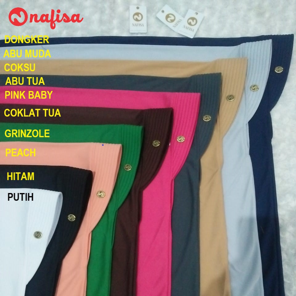 Jilbab PROMO !! JIlbab Instan Bergo Nafisa ASHA | Hijab Jumbo Kaos Instan Khimar Syari Bergo Kerudung Instan Kaos Polos Panjang-7