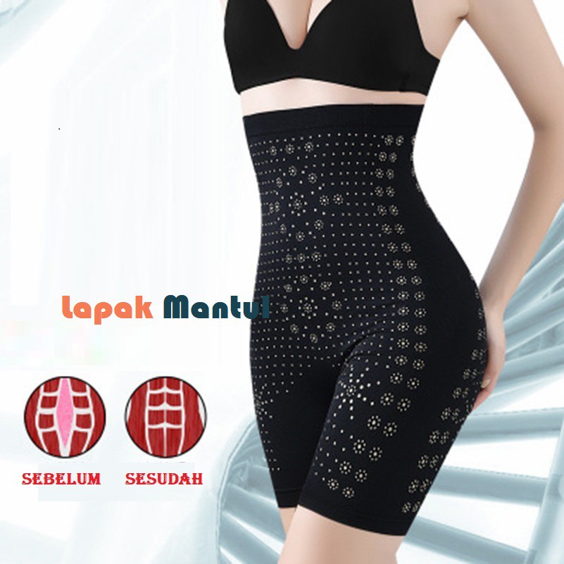 LM-0040 Celana Korset Wanita Slimming Pant Korset Pelangsing Korset Infrared dan Kawat Penyangga NS