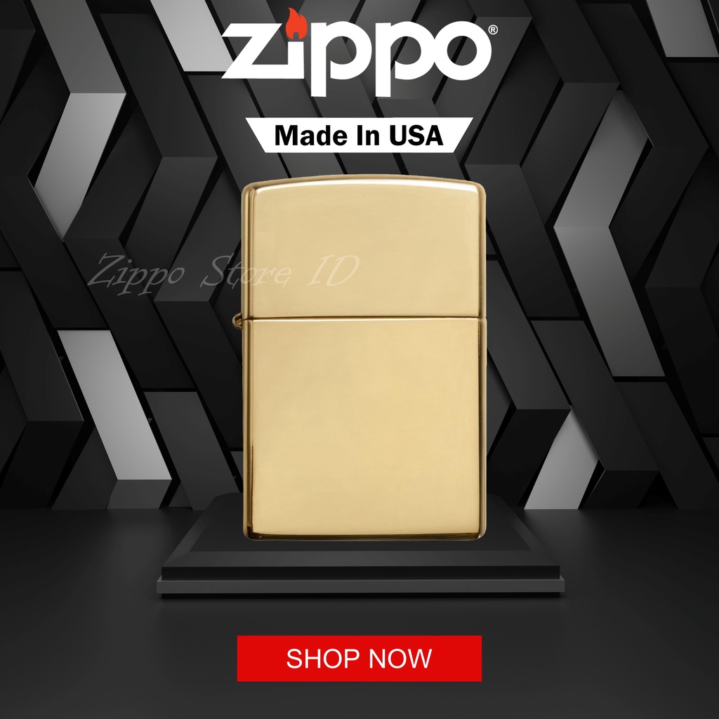 Zippo USA Armor High Polish Brass 169 Original Garansi Resmi