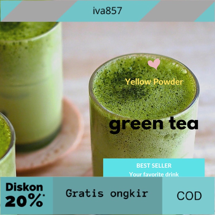 

PROMO Bubuk green tea matcha 1 kg/ bubuk matcha latte 1 kg/ matcha latte 1kg GRATIS ONGKIR