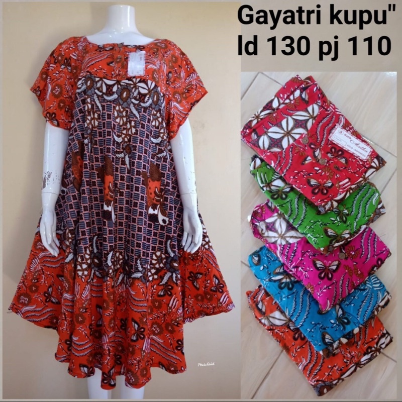 daster gayatri sogan batik rayon bahan nyaman adem