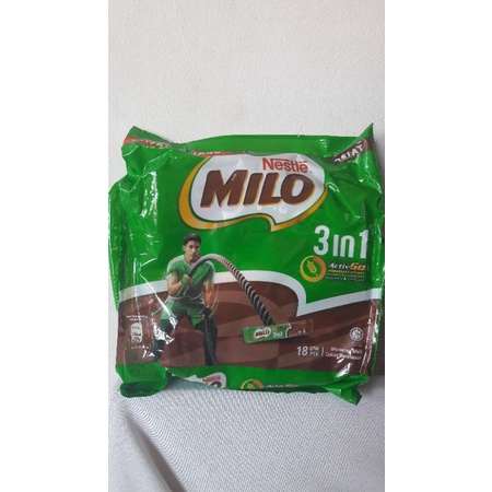 

MILO Malaysia 3in1 isi 18 sachet