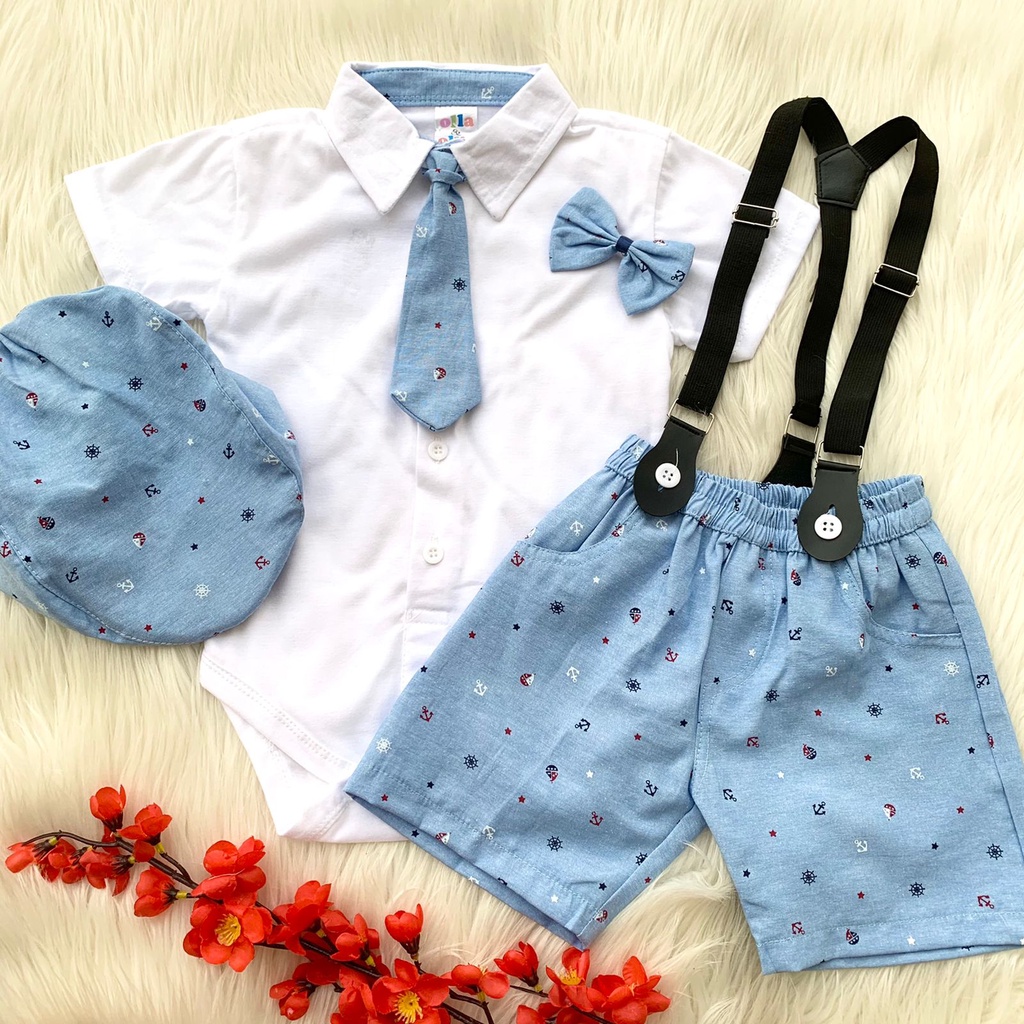 Baju setelan jumper celana topi dasi keren pergi casual fashion anak cowok bayi laki-laki murah - abaw