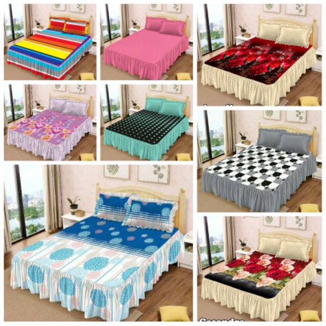 SPREI RUMBAI Lady rose UKURAN 180