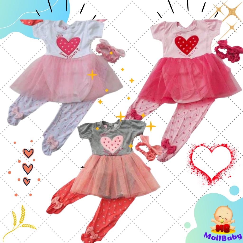 Baju Bayi Perempuan Lucu 0-6 Bulan Setelan Jumper Bayi Perempuan 3 4 5 7 8 Bulan Legging  Little Sweetheart