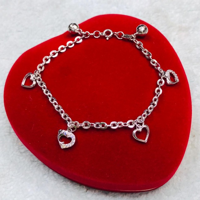 GELANG MAINAN SILVER925/ LAPIS EMAS PUTIH ASLI /GT012