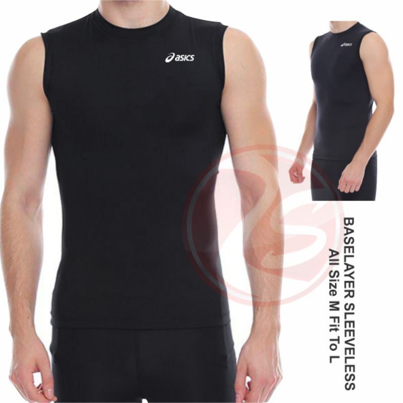 Atasan olahraga pria singlet hitam murah kaos olahraga tanpa lengan putih lekbong murah baselayer sleeveless black white plain kaos dalam tanpa lengan putih sleeve less black sporty logo polyflex chest left tanktop pria murah kaos kutungan putih