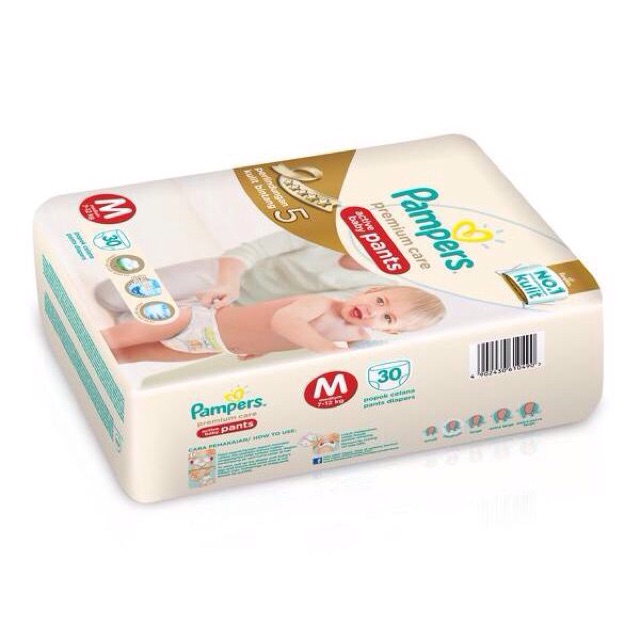 Pampers premium pants M30/pampers murah/ pampers premium murah/pampers surabaya/grosir pampers