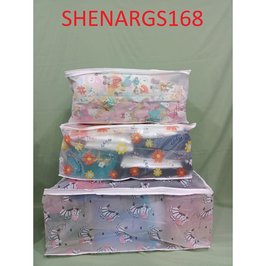 TERBARU - TEMPAT PENYIMPANAN STORAGE BAG QUILT BAG TEMPAT PENYIMPANAN SELIMUT/BAJU/CELANA ANTI AIR BANYAK MOTIF