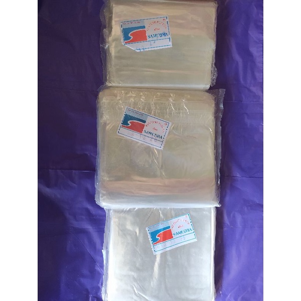 Plastik PP Bening Samudra Tebal 01 Uk. 12x25 13x25 13x35