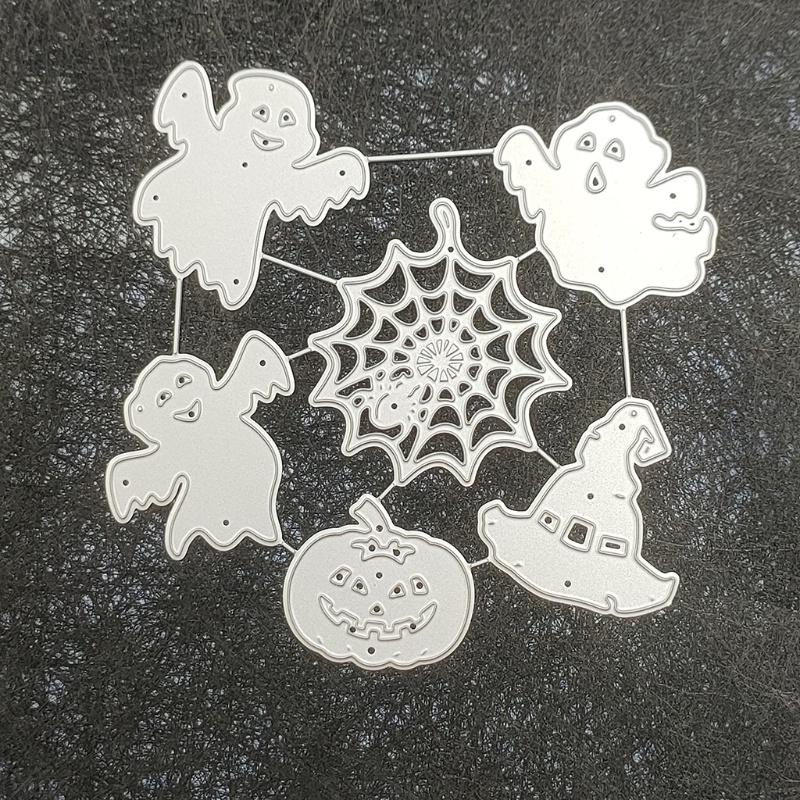 Cetakan Bahan Baja Karbon Motif Halloween Untuk Membuat Kartu Dan Scrapbook