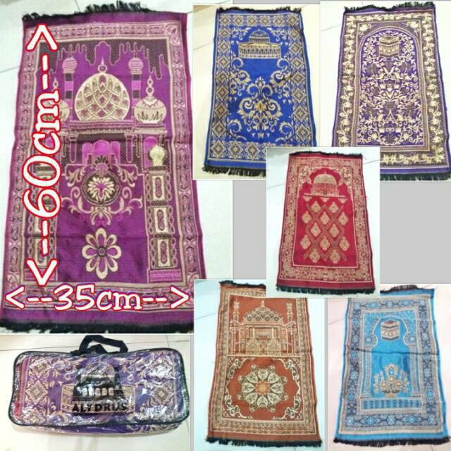 Sajadah Turki Turkey Kecil Kepala Rayon Tas Alydrus Grosir Souvenir Haji Umroh Nikah Tahlil SVN189