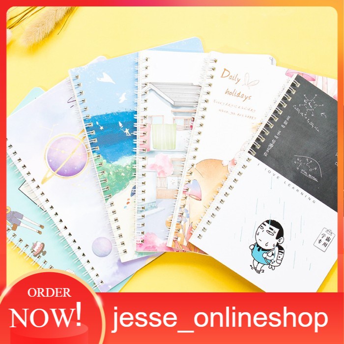 

IMPORT Notebook A5 120 HALAMAN Spiral Buku Tulis Catatan Note Lucu - ACAK