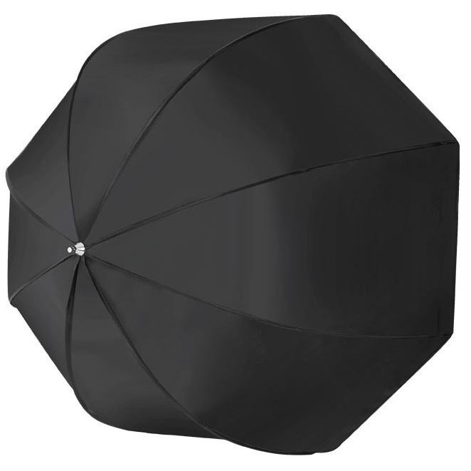 GS8 Payung Octagon Softbox Reflektor 80CM untuk Flash Speedlight TaffSTUDIO LD-TZ207 Black/Silv