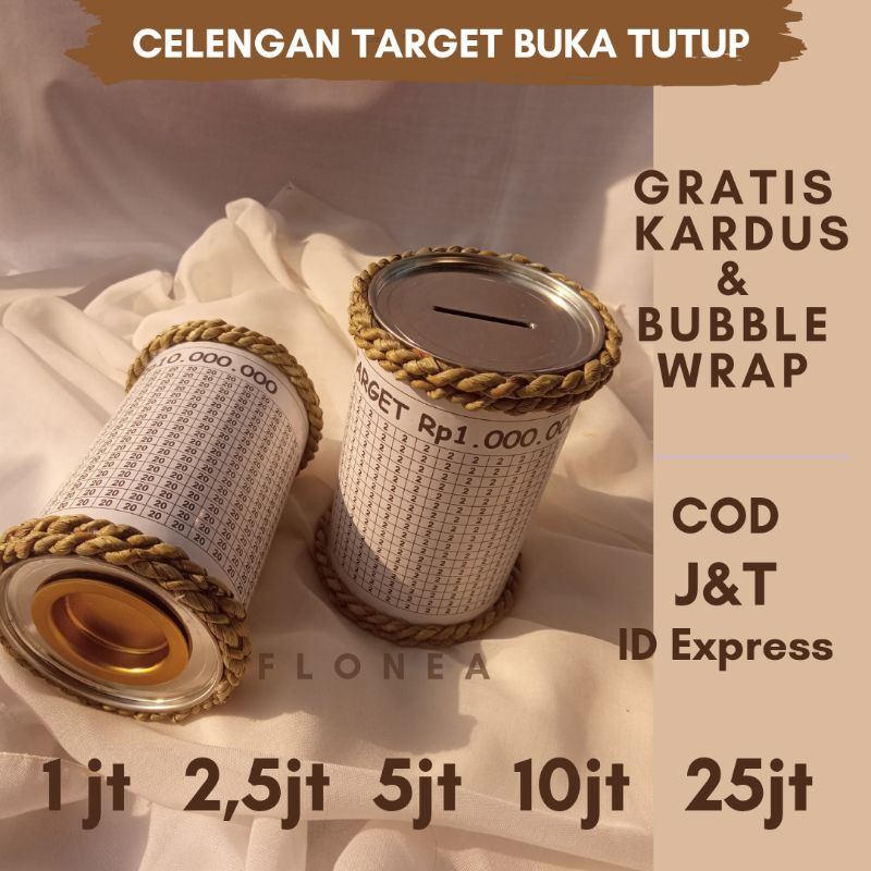 Celengan Target / Celengan Buka Tutup / Celengan Target