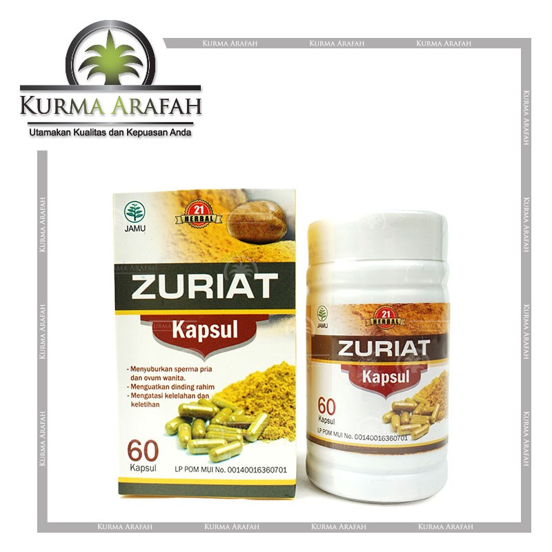 Zuriat Kapsul 21 Original 60 Biji PROMIL Arab