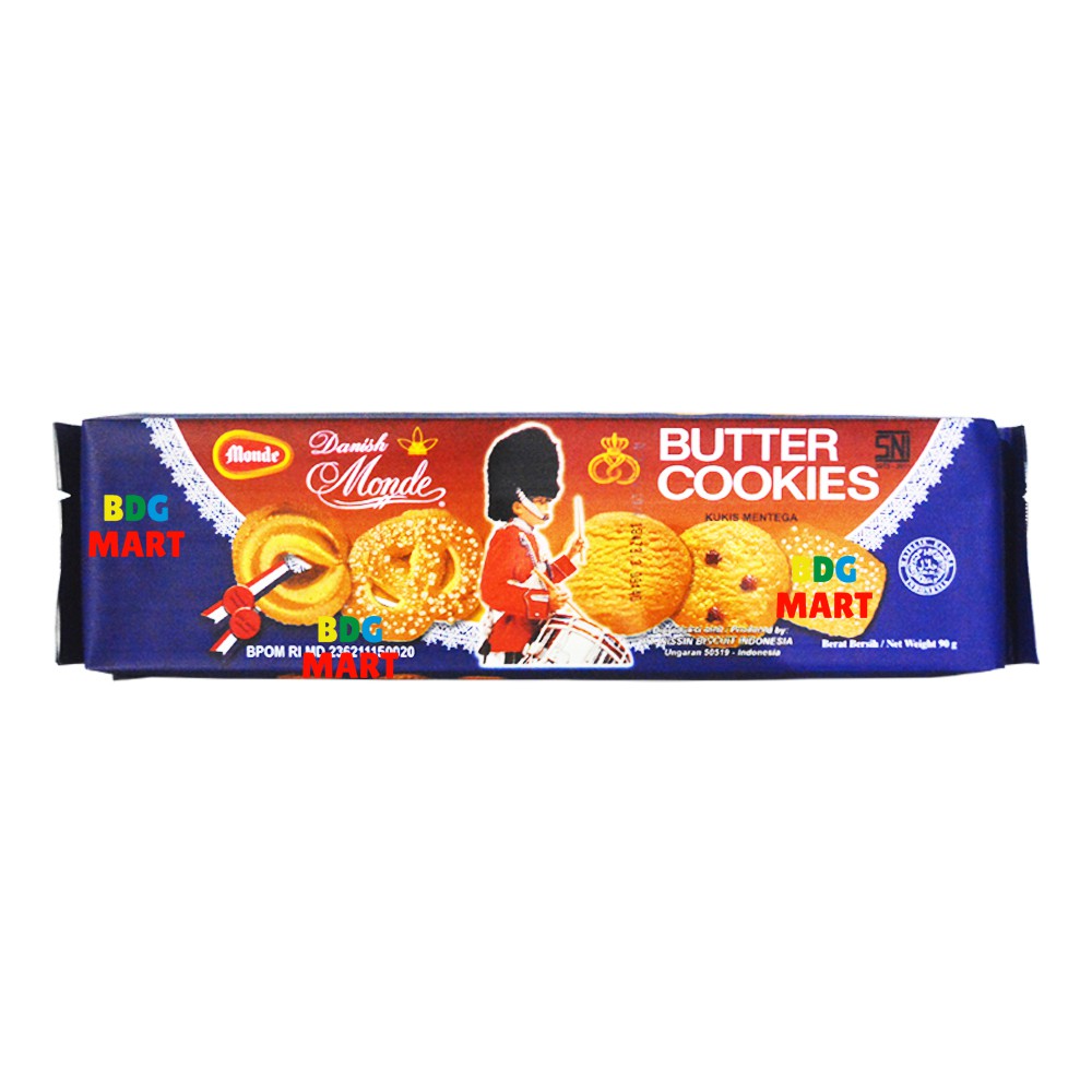 

PACK Danish Monde Butter Cookies Biskuit Premium Kukis Mentega Yang Legendaris - 90gr