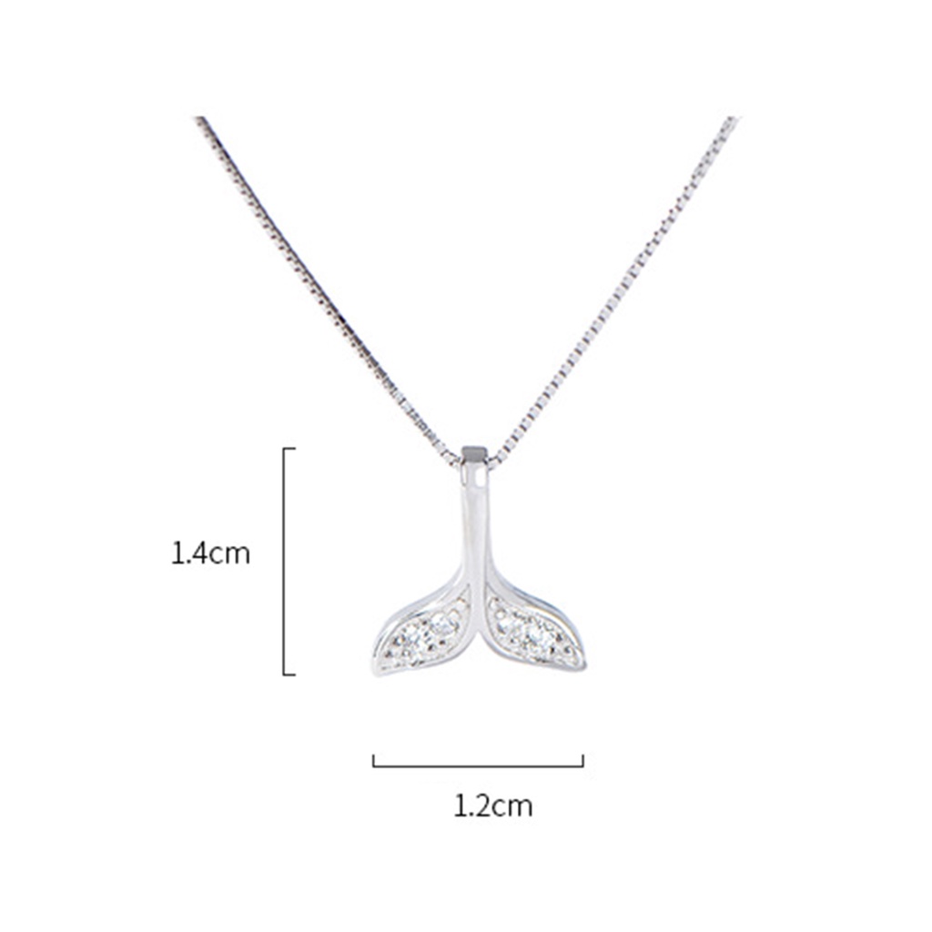 Hu Hu Hu Hu Hu Alat Bantu Pasang Kacamata♡ Kalung Rantai Lapis Silver Dengan Liontin Bentuk Ekor Ikan Untuk Kencan