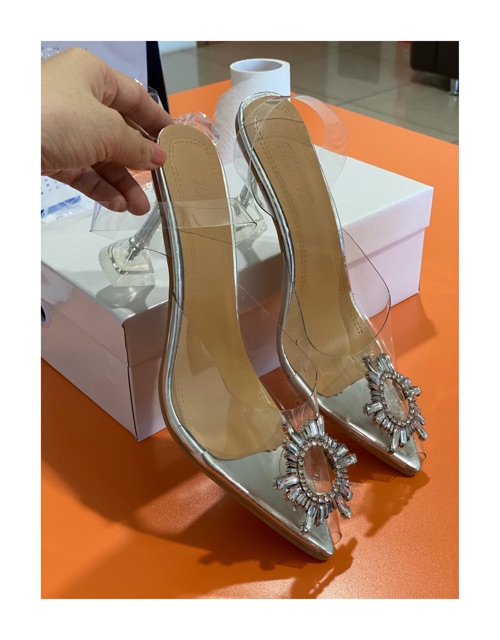 [✅BISA COD] 0129 HEELS BOHEMIAN TALI TRANSPARAN (REAL PICTURE)-7