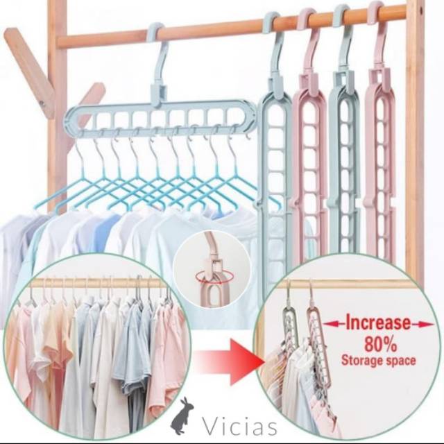 Magic Hanger 9 in 1 - Gantungan Baju Ajaib 9 Slot