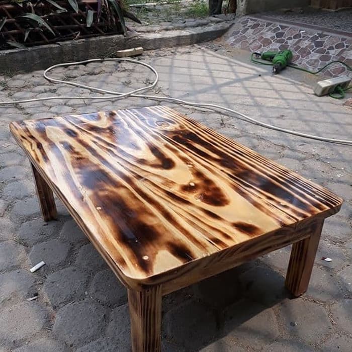 RAK meja belajar minimalis jati belanda