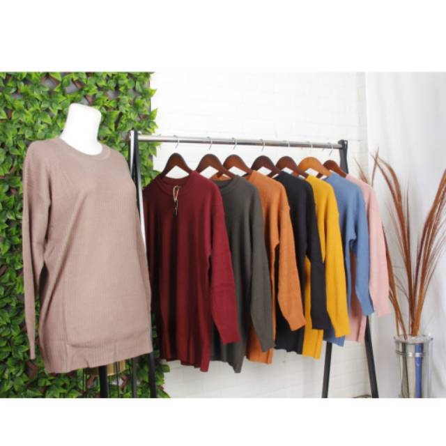 SWEATER RAJUT BOXY PREMIUM STORE09 MURAH