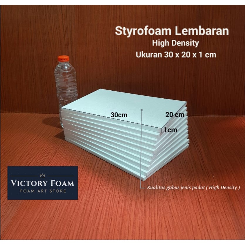 STYROFOAM LEMBARAN_GABUS LEMBARAN Ukuran 30x20x1cm (10pcs)