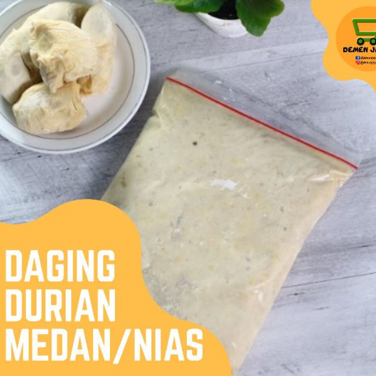 

(PROMO ) DAGING DURIAN ASLI MEDAN MURNI TANPA CAMPURAN/ DAGING DUREN 1KG PREMIUM/ FROZEN FRUIT
