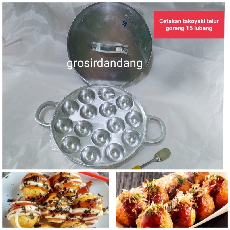 Cetakan takoyaki 15 lubang