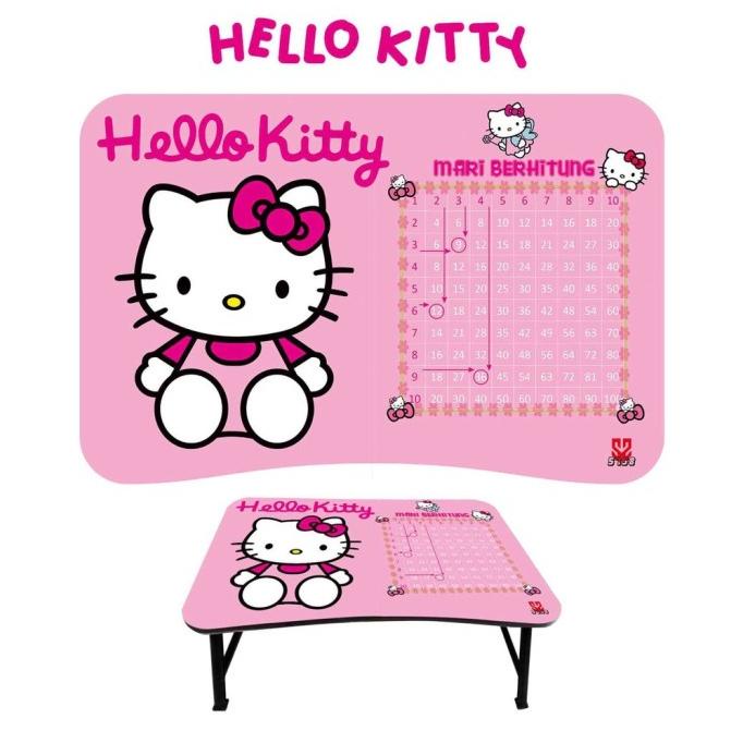 Meja Lipat Belajar Anak Karakter Hello Kitty