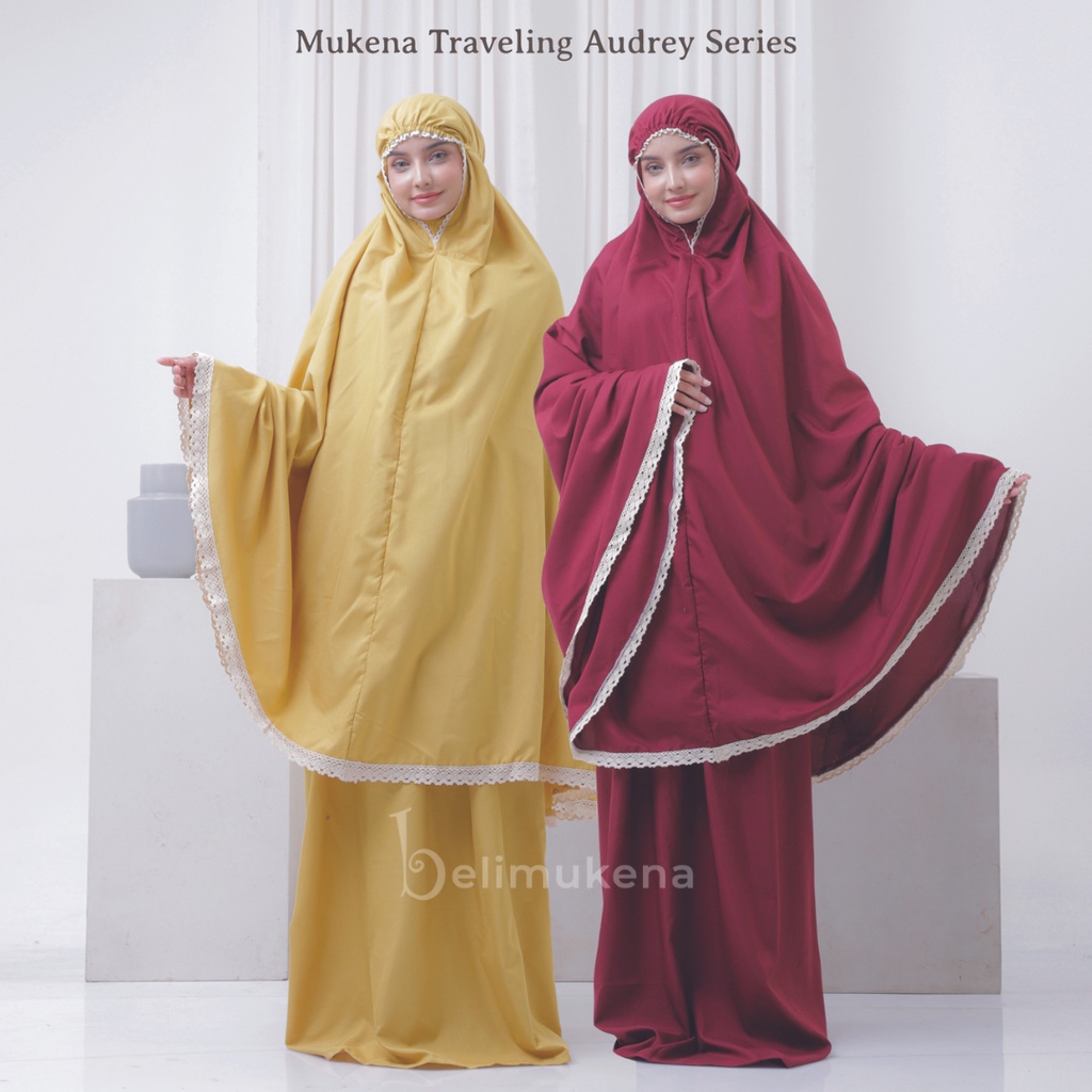 Mukena Dewasa Katun Mikro Tas Sajadah Audrey