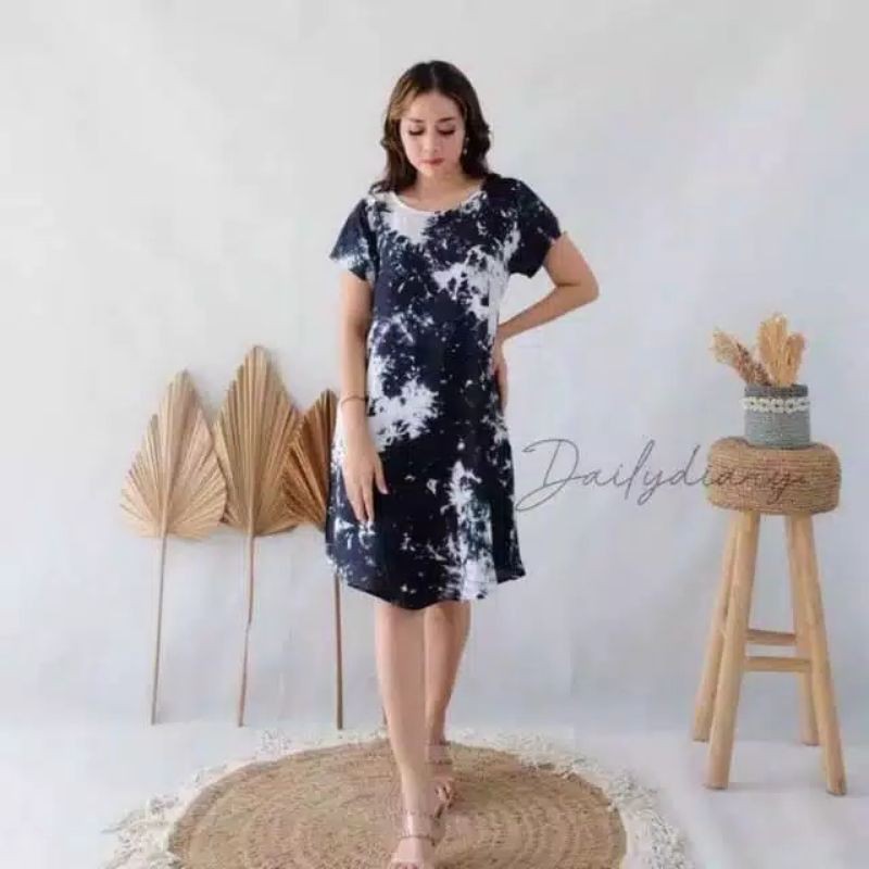 Dress tie dye/ Daster tie dye /dress tie dye jumbo /daster Bali jumbo