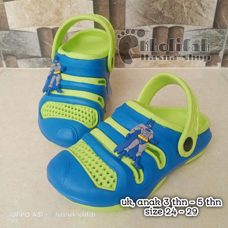 SANDAL BAIM ANAK LAKI-LAKI KARAKTER BATMAN DULUX 101D