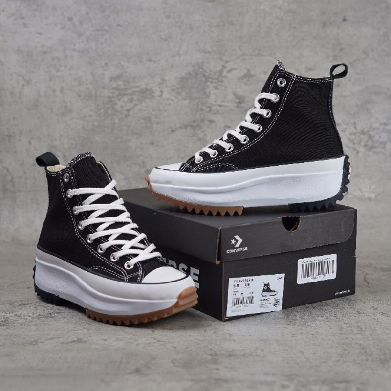 Converse Run Star High Black White