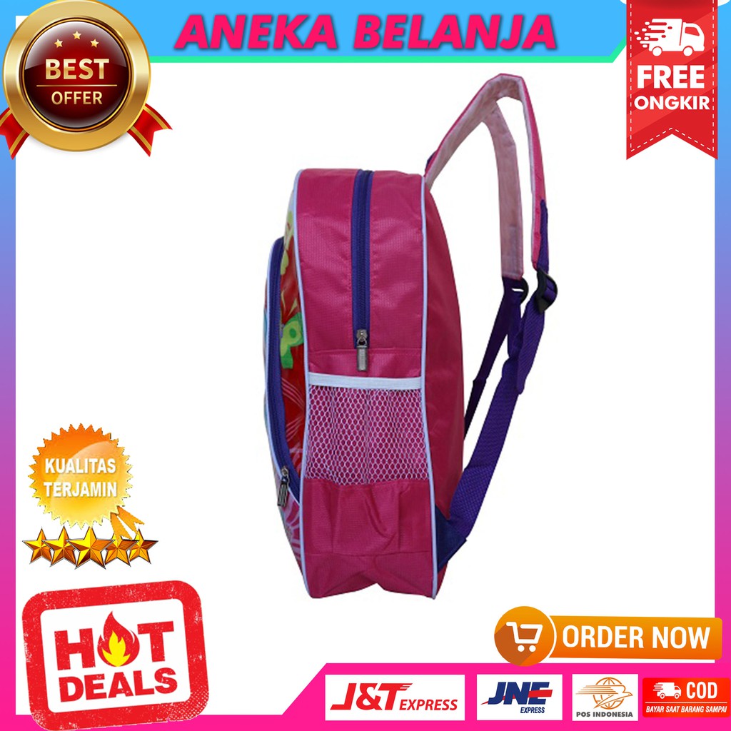 Backpack Anak Mika Casual Khusus Cewek Gambar Kartun Terbaru Lucu Kece Fashionable Tas Anak Perempuan Sekolah Paud TK SD Bahan Awet Tebal Kuat Harga Termurah Terlaris Berkualitas