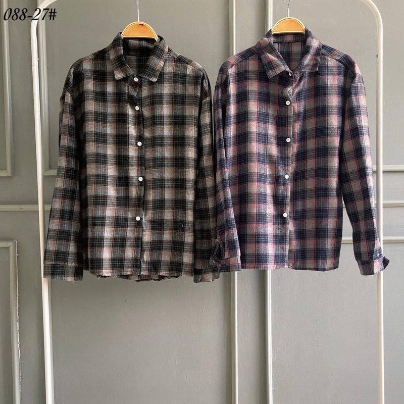 KEMEJA FLANEL IMPORT WANITA
