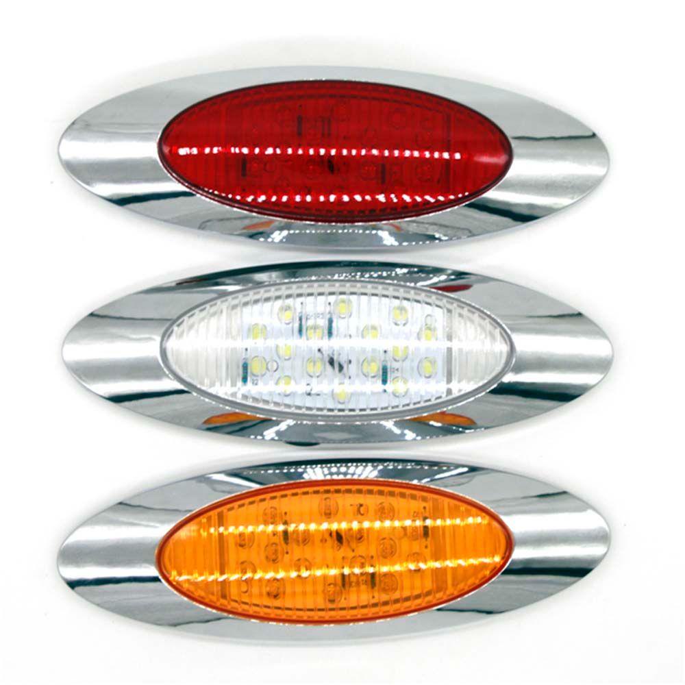 Lanfy Lampu Mobil Side Marker 16LED DC12V Truk Oleng Caravan Boat Warning Tail Light