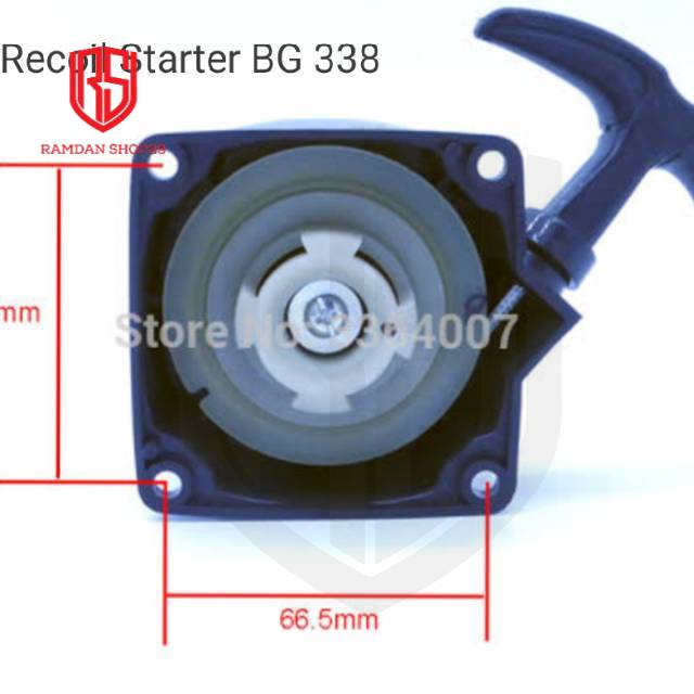 Recoil Starter Assy Mesin Potong Ruput BG 338